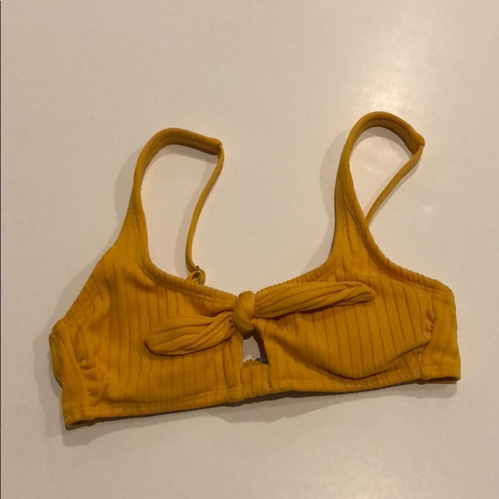 Yellow bikini top with bow!
